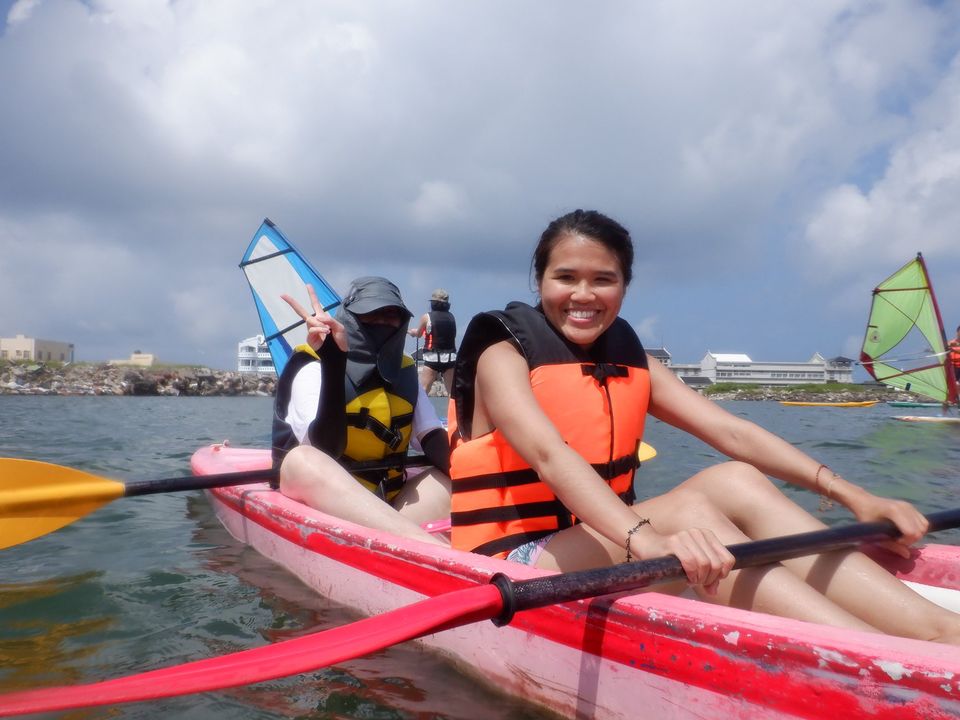 澎湖旅遊-井垵三合一(獨木舟，滑水，風帆)